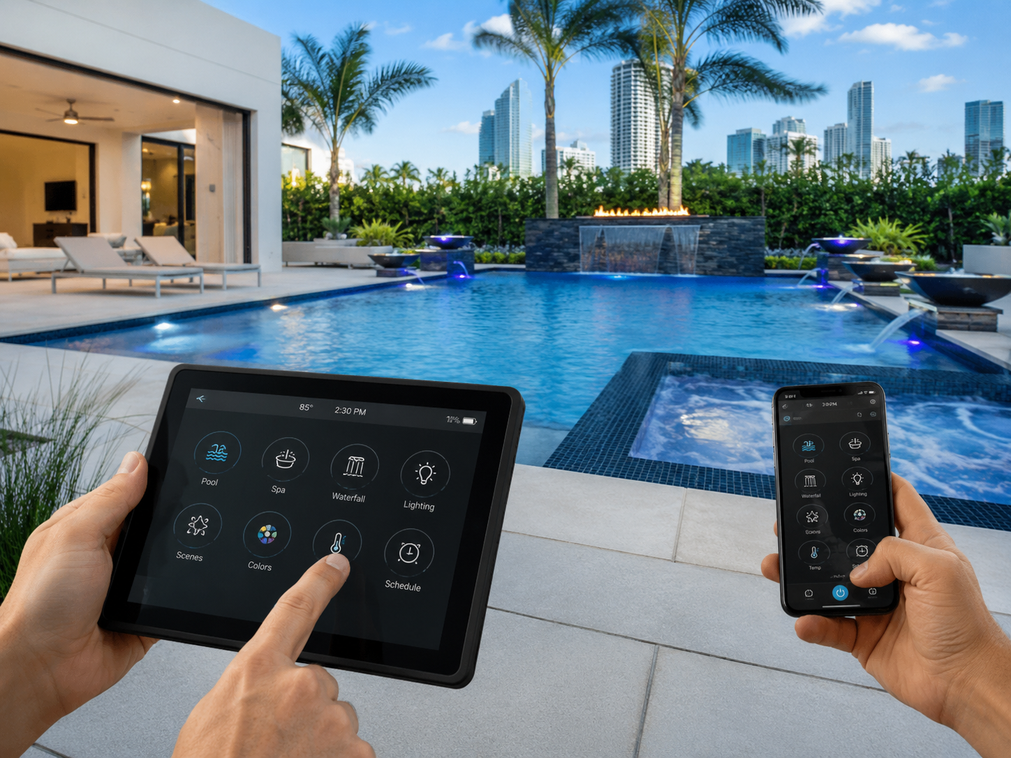 Pool automation installation in Miami by DG Pool Supply